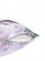 Romantik Kuğular ve Çiçek Desenli Fitilli Kırlent Kılıfı Romantik Kuğular ve Çiçek Desenli Fitilli Kırlent Kılıfı