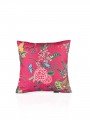Pembe Zemin Botanik Çiçekler Tasarımlı Kırlent Kılıfı - 43x43 cm, Gizli Fermuarlı Pembe Zemin Botanik Çiçekler Tasarımlı Kırlent Kılıfı - 43x43 cm, Gizli Fermuarlı