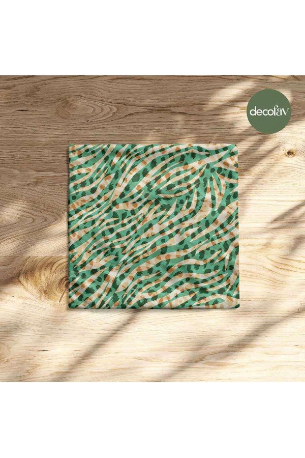 Leopar Zebra Karışık Hayvan Desenli Dijital Baskılı Kumaş Leopar Zebra Karışık Hayvan Desenli Dijital Baskılı Kumaş