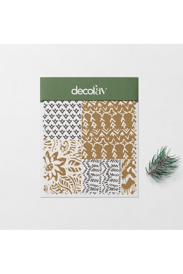 Patchwork Etnik İkat Kilim Desenli Dijital Baskılı Kumaş Patchwork Etnik İkat Kilim Desenli Dijital Baskılı Kumaş