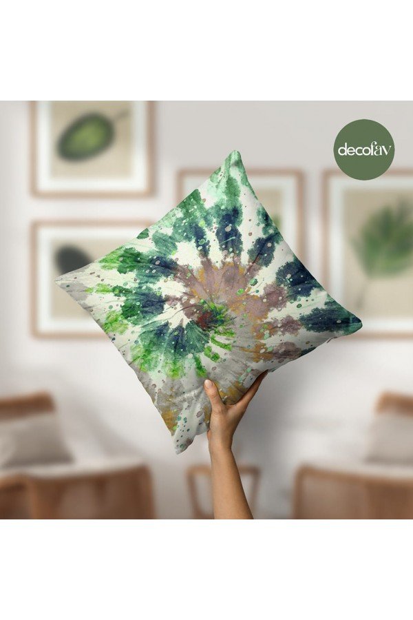 Batik Boya Efektli Desenli Dijital Baskılı Kumaş