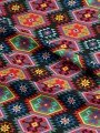 Renli Kilim Desenli Dijital Baskılı Kumaş