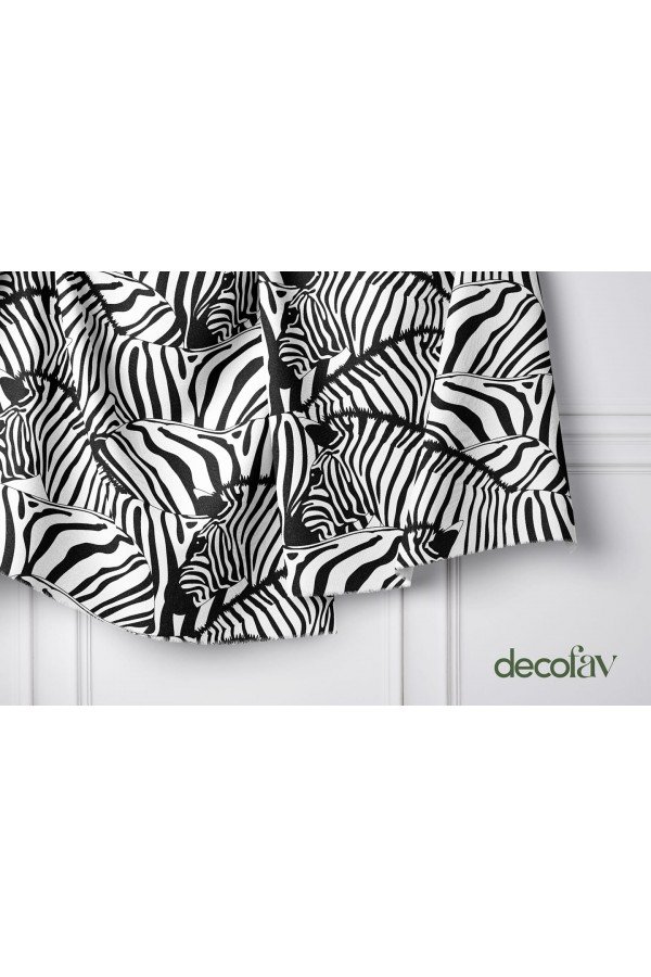 Zebra Desenli Dijital Baskılı Kumaş Zebra Desenli Dijital Baskılı Kumaş