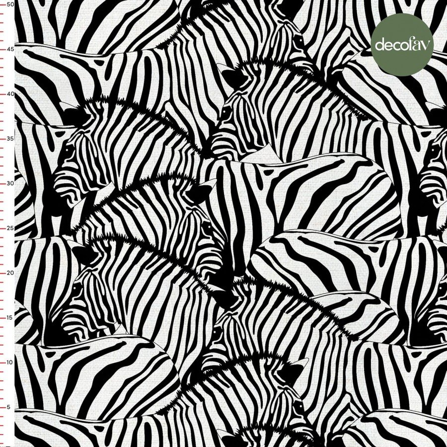 Zebra Desenli Dijital Baskılı Kumaş