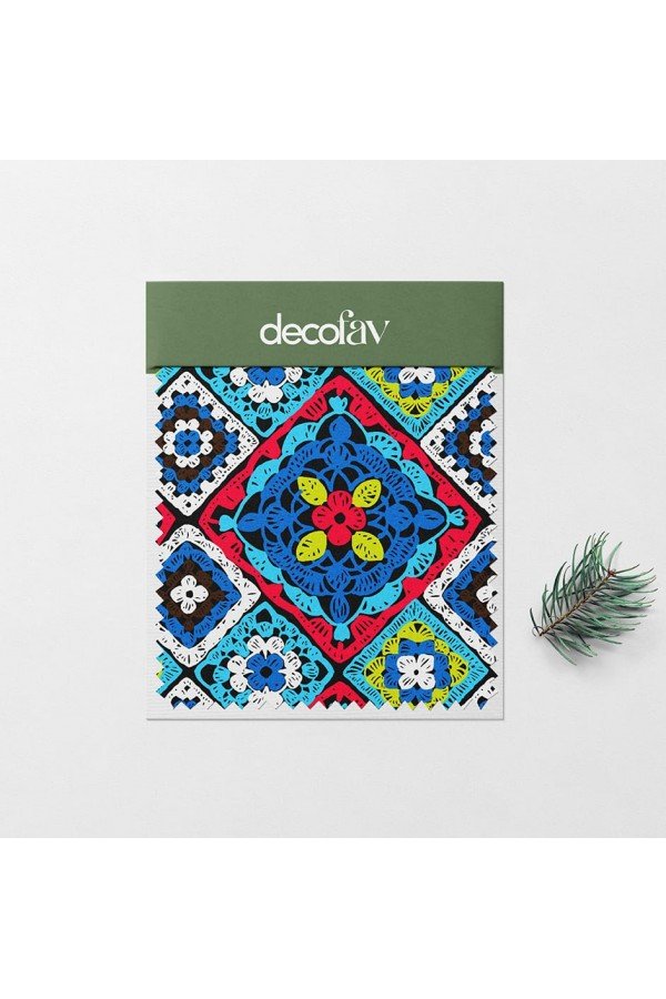 Etnik Motif Desenli Dijital Baskılı Kumaş Etnik Motif Desenli Dijital Baskılı Kumaş