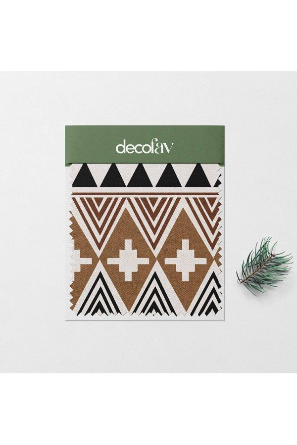 Etnik Elle Çizilmiş Kilim Desenli Dijital Baskılı Kumaş Etnik Elle Çizilmiş Kilim Desenli Dijital Baskılı Kumaş