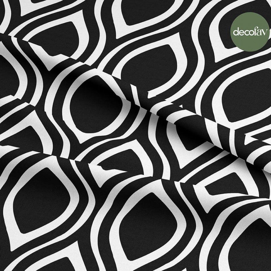 Abstrakt Geometrik  Desenli Dijital Baskılı Kumaş