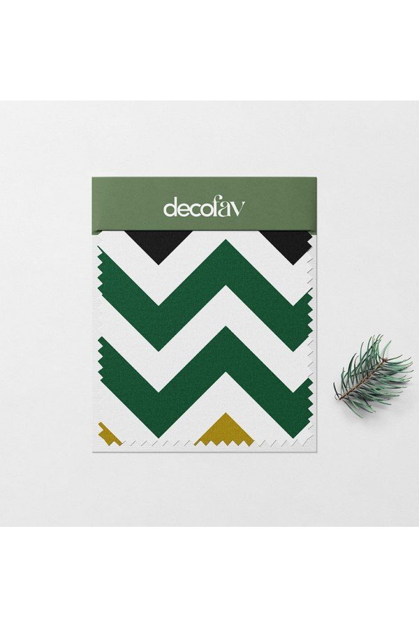 Renkli Zigzag Desenli Dijital Baskılı Kumaş Renkli Zigzag Desenli Dijital Baskılı Kumaş