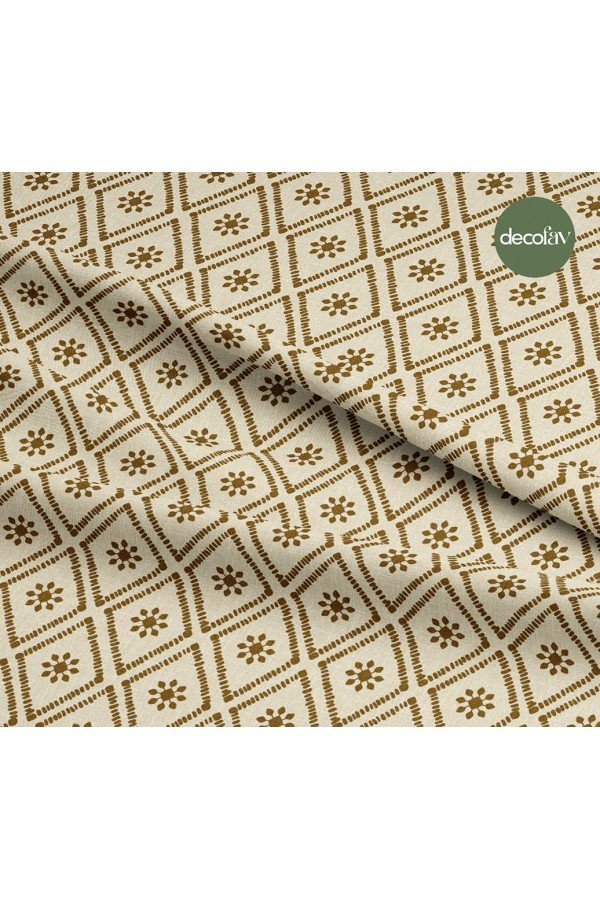 Geometrik İncelik Keten Efektli Desenli Dijital Baskılı Kumaş Geometrik İncelik Keten Efektli Desenli Dijital Baskılı Kumaş