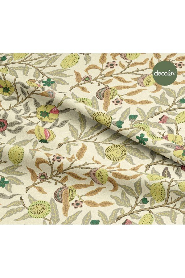 William Morris Limonları Desenli Dijital Baskılı Kumaş William Morris Limonları Desenli Dijital Baskılı Kumaş