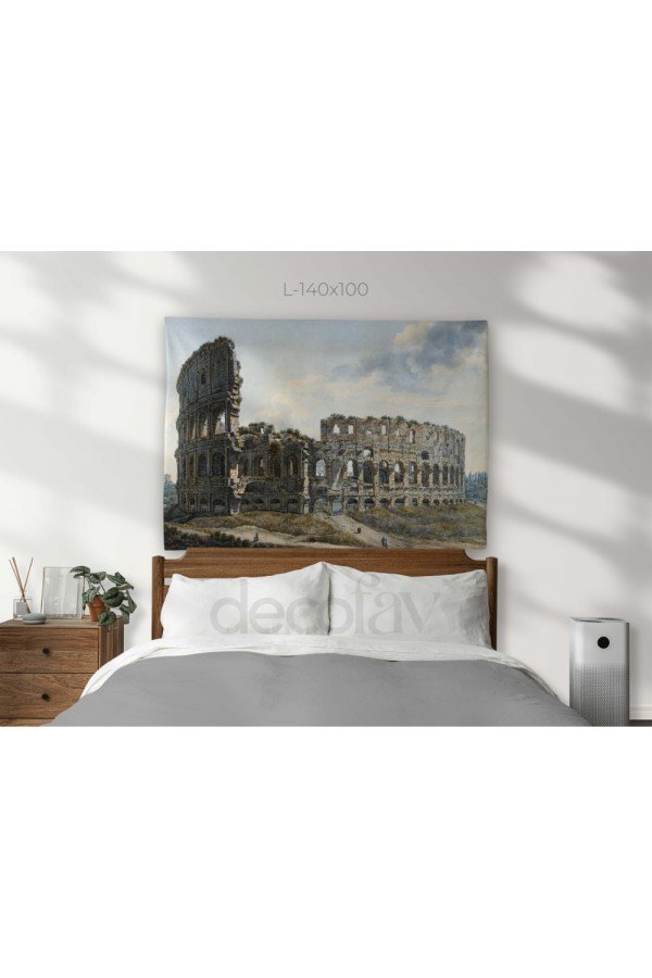 Abraham-Louis-Rodolphe Ducros - The Colosseum, Rome Tablosu Dijital Baskılı Kumaş Duvar Örtüsü Abraham-Louis-Rodolphe Ducros - The Colosseum, Rome Tablosu Dijital Baskılı Kumaş Duvar Örtüsü