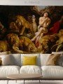 Rubens - Daniel in the Lions' Den Tablosu Dijital Baskılı Kumaş Duvar Örtüsü