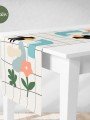 Runner Modern Soyut Sanat Tasarımı Çiçek Mantar Desenli Dijital Baskılı Runner Modern Soyut Sanat Tasarımı Çiçek Mantar Desenli Dijital Baskılı