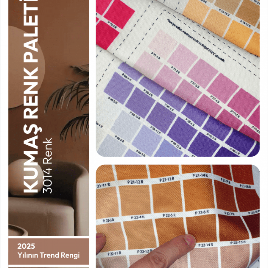 Mimar ve İç Mekan Tasarımcıları İçin 3014 Renkli Kumaş Renk Paleti – decofav Kumaş Renk Kartelası