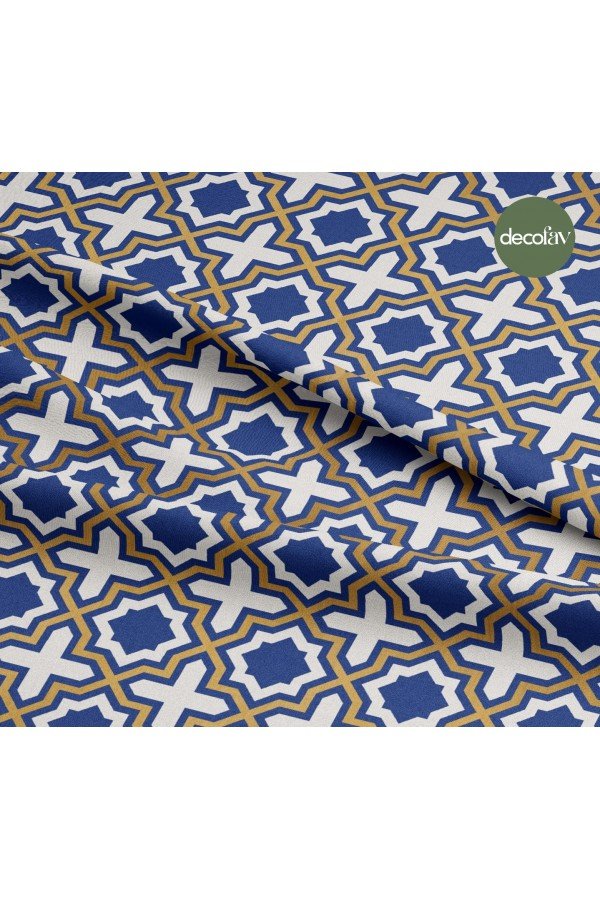 Soyut Geometrik Çini Ramazan Temalı İslam Konsept Desenli Dijital Baskılı Kumaş Soyut Geometrik Çini Ramazan Temalı İslam Konsept Desenli Dijital Baskılı Kumaş