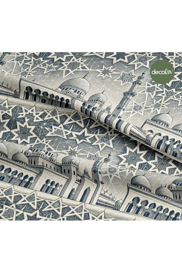 Klasik İslami Sanat Desenli Ramazan Temalı Dijital Baskılı Kumaş Klasik İslami Sanat Desenli Ramazan Temalı Dijital Baskılı Kumaş